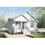 Ranch House Plan Front of Home - Jonathon Early American Home 032D-0729 - Search House Plans and More