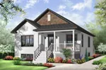Craftsman House Plan Front of Home - Margaret Mary Country Home 032D-0730 - Shop House Plans and More