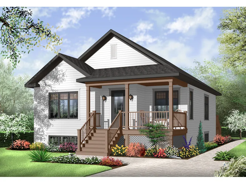 Arts & Crafts House Plan Front Photo 01 - Margaret Mary Country Home 032D-0730 - Shop House Plans and More