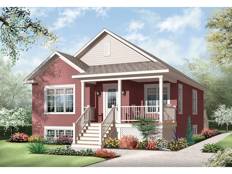 Arts & Crafts House Plan Front Photo 04 - Margaret Mary Country Home 032D-0730 - Shop House Plans and More
