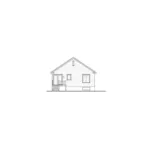 Bungalow House Plan Rear Elevation - Margaret Mary Country Home 032D-0730 - Shop House Plans and More