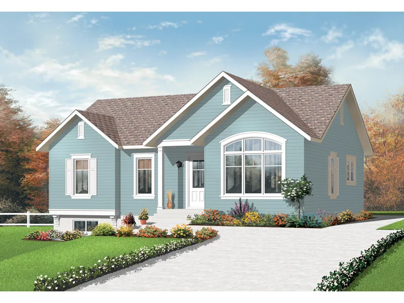 Ranch House Plan Front Photo 02 - Rembrandt Mill Colonial Home 032D-0731 - Shop House Plans and More