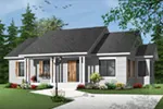 Arts & Crafts House Plan Front Photo 01 - Powder Creek Country Home 032D-0733 - Shop House Plans and More