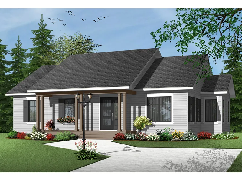 Arts & Crafts House Plan Front Photo 03 - Powder Creek Country Home 032D-0733 - Shop House Plans and More