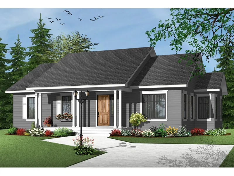 Craftsman House Plan Front Photo 04 - Powder Creek Country Home 032D-0733 - Shop House Plans and More