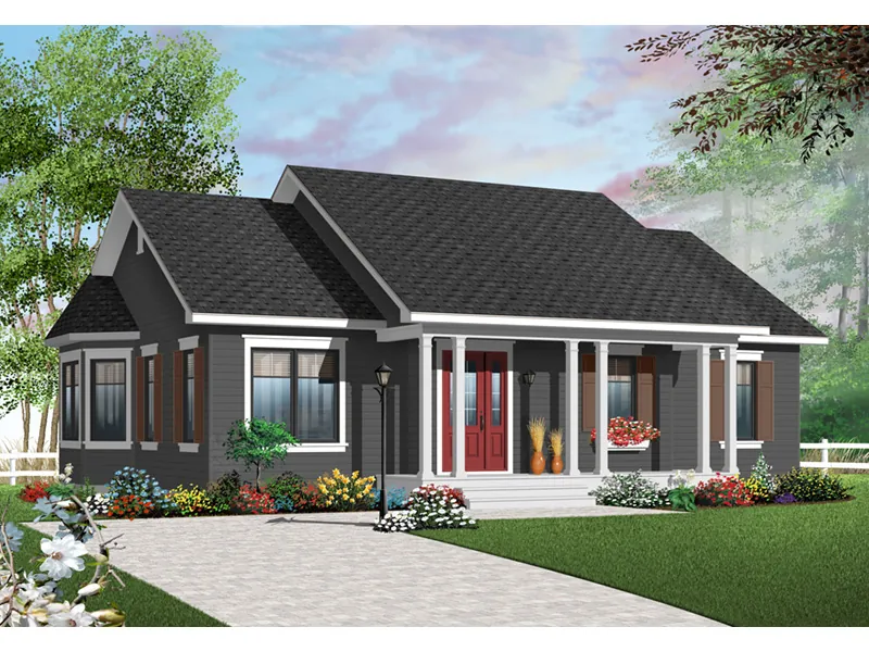 Arts & Crafts House Plan Front Photo 06 - Powder Creek Country Home 032D-0733 - Shop House Plans and More