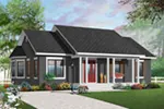 Craftsman House Plan Front Photo 06 - Powder Creek Country Home 032D-0733 - Shop House Plans and More
