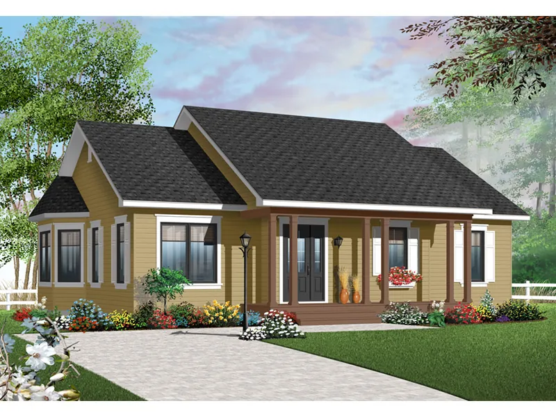 Arts & Crafts House Plan Front Photo 07 - Powder Creek Country Home 032D-0733 - Shop House Plans and More