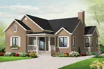 Ranch House Plan Front Image - Aversa Pond Bungalow Home 032D-0734 - Search House Plans and More