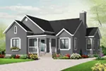 Traditional House Plan Front Image - Aversa Pond Bungalow Home 032D-0734 - Search House Plans and More