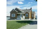 Traditional House Plan Front Photo of House - Aversa Pond Bungalow Home 032D-0734 - Search House Plans and More