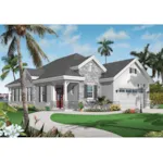 Ranch House Plan Front of Home - Aramis Hill Ranch Home 032D-0735 - Search House Plans and More