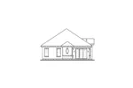 Florida House Plan Rear Elevation - Aramis Hill Ranch Home 032D-0735 - Search House Plans and More