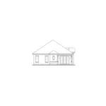 Ranch House Plan Rear Elevation - Aramis Hill Ranch Home 032D-0735 - Search House Plans and More