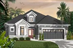 Florida House Plan Front of Home - Hacienda Mediterranean Home 032D-0736 - Search House Plans and More
