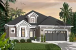 Traditional House Plan Front Photo 02 - Hacienda Mediterranean Home 032D-0736 - Search House Plans and More