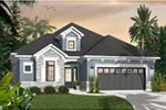 Traditional House Plan Front Photo 03 - Hacienda Mediterranean Home 032D-0736 - Search House Plans and More