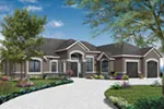 Traditional House Plan Front Photo 01 - Dinah Floridian Ranch Home 032D-0740 - Search House Plans and More