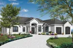 Traditional House Plan Front Photo 02 - Dinah Floridian Ranch Home 032D-0740 - Search House Plans and More