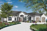 Traditional House Plan Front Photo 03 - Dinah Floridian Ranch Home 032D-0740 - Search House Plans and More