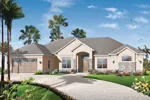 Mediterranean House Plan Front Image - Giovanna Sunbelt Home 032D-0741 - Search House Plans and More