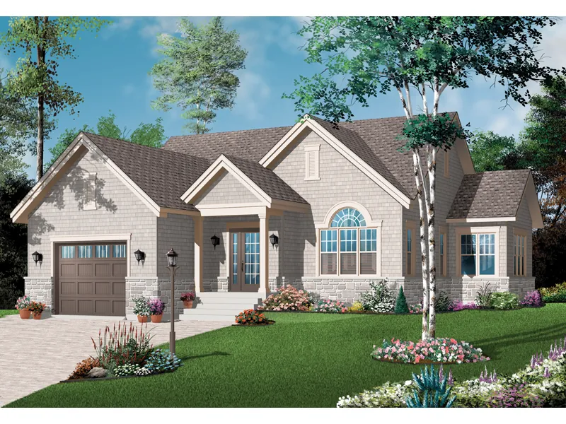 Bungalow House Plan Front Photo 01 - Engelbrook Ranch Home 032D-0745 - Search House Plans and More