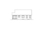 Bungalow House Plan Rear Elevation - Engelbrook Ranch Home 032D-0745 - Search House Plans and More