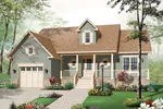 Early American House Plan Front Photo 04 - Lynkirk Country Home 032D-0747 - Shop House Plans and More