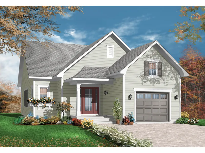 Traditional House Plan Front Image - Pastoral Hill Country Home 032D-0748 - Shop House Plans and More