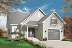 Traditional House Plan Front Image - Pastoral Hill Country Home 032D-0748 - Shop House Plans and More