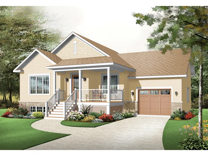 Bungalow House Plan Front Image - Vetters Hill Ranch Home 032D-0749 - Shop House Plans and More