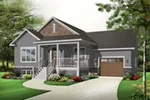 Bungalow House Plan Front Photo 04 - Vetters Hill Ranch Home 032D-0749 - Shop House Plans and More