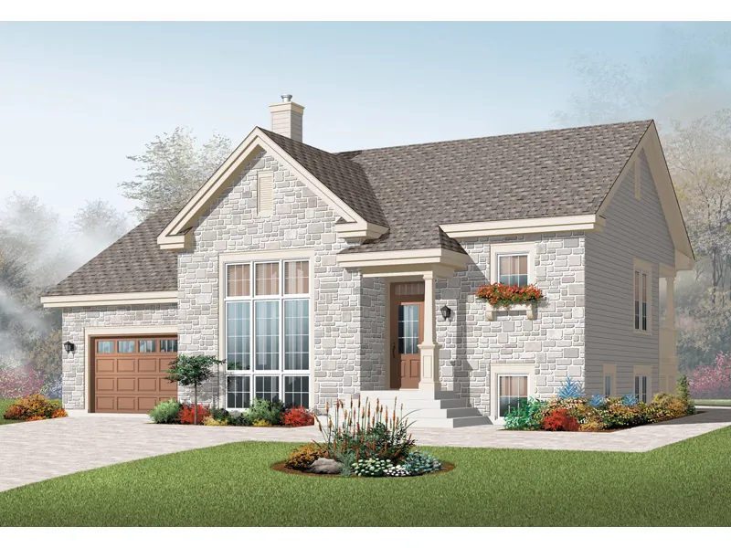 Bungalow House Plan Front of Home - Flowerhill Farm Bungalow Home 032D-0751 - Search House Plans and More