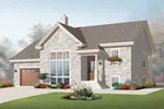 Bungalow House Plan Front of Home - Flowerhill Farm Bungalow Home 032D-0751 - Search House Plans and More
