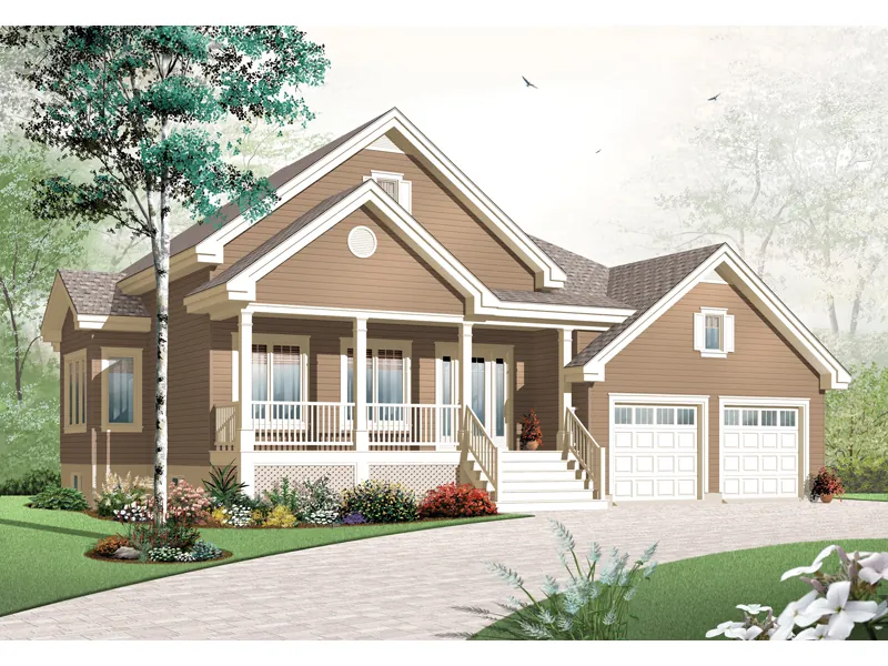 Ranch House Plan Front Image - Arcola Hill Ranch Home 032D-0752 - Search House Plans and More