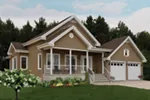 Ranch House Plan Front of Home - Arcola Hill Ranch Home 032D-0752 - Search House Plans and More