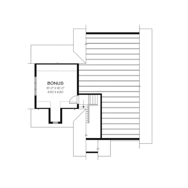 Early American House Plan Second Floor - Brannon Country Ranch Home 032D-0754 - Search House Plans and More