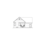 Early American House Plan Rear Elevation - Brannon Country Ranch Home 032D-0754 - Search House Plans and More