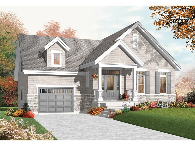Ranch House Plan Front of Home - Parquet Ranch Home 032D-0755 - Shop House Plans and More
