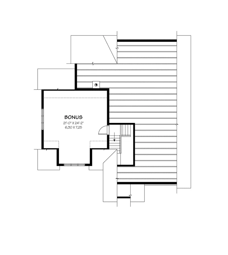 Shingle House Plan Second Floor - Hollow Tree Traditional Home 032D-0756 - Search House Plans and More
