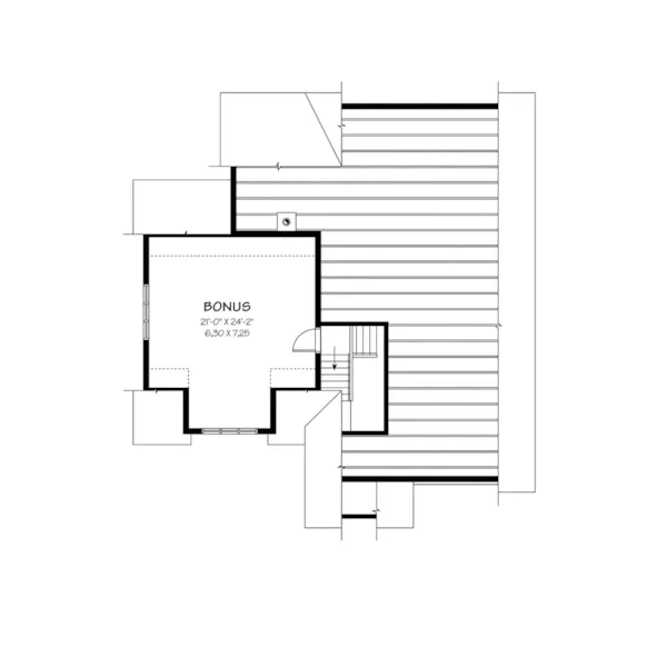 Ranch House Plan Second Floor - Hollow Tree Traditional Home 032D-0756 - Search House Plans and More