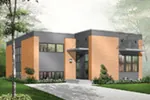 Modern House Plan Front Image - Burmberry Modern Home 032D-0757 - Search House Plans and More