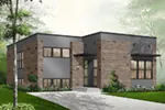 Modern House Plan Front Photo 01 - Burmberry Modern Home 032D-0757 - Search House Plans and More