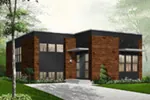 Modern House Plan Front Photo 02 - Burmberry Modern Home 032D-0757 - Search House Plans and More