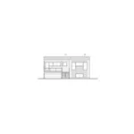 Modern House Plan Rear Elevation - Burmberry Modern Home 032D-0757 - Search House Plans and More