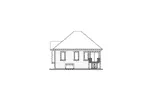 Early American House Plan Rear Elevation - Waterlilly Early American Home 032D-0760 - Shop House Plans and More