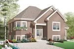 Southern House Plan Front of Home - Shady Crest European Home 032D-0761 - Shop House Plans and More