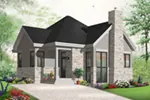 European House Plan Front of Home - Novara Country Craftsman Home 032D-0764 - Shop House Plans and More