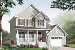Vacation House Plan Front Image - Merrell Southern Farmhouse 032D-0765 - Shop House Plans and More