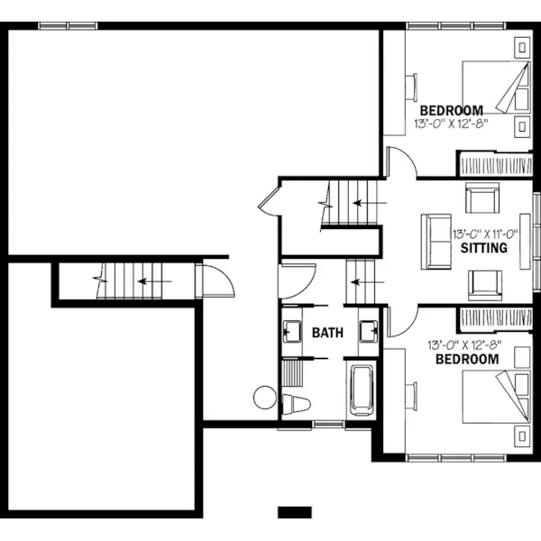 Basement Floor - Hadley Hill Modern Home 032D-0769 - Search House Plans and More